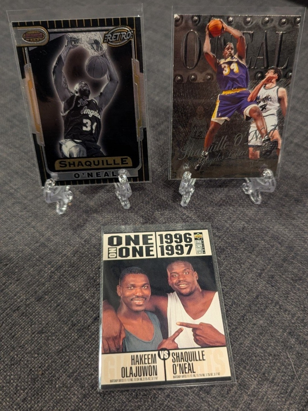 Shaquille O'Neal Insert Lot Metal Universe Total Metal Bowman's Best Retro Laker